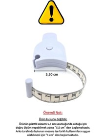 Resim BİTERSE Otomatik Çok Amaçlı Vücut Ölçüm Mezurası Otomatik Metre Pro Terzi Mezurası 