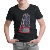 Resim Lordd T-Shirt Lorddd T-Shirt T-Shirt Rocker Dog Siyah Çocuk Tshirt 