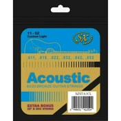 Resim SX SZSTA1CL Custom Light Bronz Akustik Gitar Teli (11-52) 