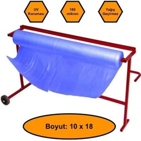 Resim 160 Micron Mavi Naylon Örtü, 10x18 Metre 