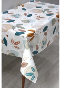 Resim Astarlı Silinebilir Pvc Muşamba Masa Örtüsü 8279-1-beyaz 