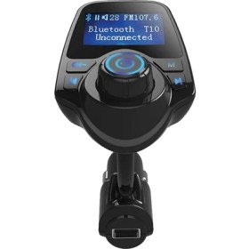 Resim Ayt Hello T10 USB Sd Aux Bluetooth Destekli 2.1A Fm Transmitter Oto Araç Çakmaklık Teyp Telefon Müzik Aktarıcı 