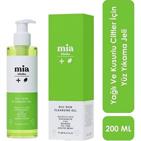 Resim Mia Klinika Yağlı ve Sivilceli Ciltler İçin Yüz Yıkama Jeli 200 ml - Gratis 