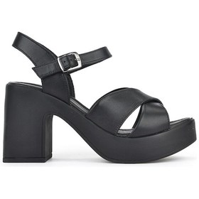 Resim Ziya Kadın Hakiki Deri Topuklu Sandalet 121992 28000 