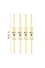 Resim Avizemoda Avize Taşı Bağlantı Papyon Tel - 50 Adet - Gold Renk 