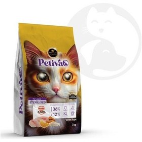 Resim Petiva Pet-182 Kısırlaştırılmış Balıklı Yetişkin Kedi Maması 1500 G 