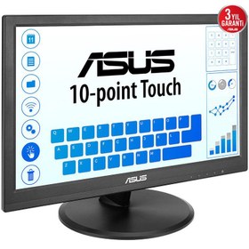 Resim 15.6 Asus Vt169he Ips 5ms 60mhz 1xvga 1xhdmi Fhd 1920x1080 Dokunmatik Ekran Flicker Free Cercevesiz Vesa Siyah 