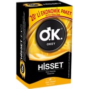 Resim Okey Hisset Prezervatif 20'li Ekonomik Paket 