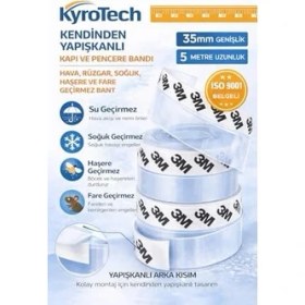 Resim Asseds Store 5 Metre Kapı ve Pencere Bandı, Kendinden Yapışkanlı Şeffaf Silikon Fitil, Pvc Kapı Pencere Contası, Duşakabin ve Cam Için, Rüzgar, Toz, Böcek ve Ses Yalıtımı, Soğuk Geçirmez, 35 Mm, Iso 9001 
