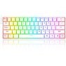 Resim Redragon K530 Pro Draconic 60% Kompakt Kablosuz Bluetooth 2.4G Brown Switch Mekanik Gaming Klavye Beyaz 