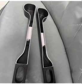 Resim Honeybeeshop Siyah 2 Adet Kupa Tutuculu Araç Koltuk Arası Organizatör Büyük Kapasiteli Ergonomik Tasarım 