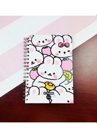 Resim Benisa Shop Sevimli Ayı Tasarımlı Konuşan Ajanda Tasarım Defter Tasarım Ajanda Açık Pembe 