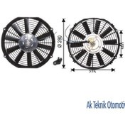 Resim Fan Motoru 24V Universal Pervaneli 11Inch 280Mm 504627334 