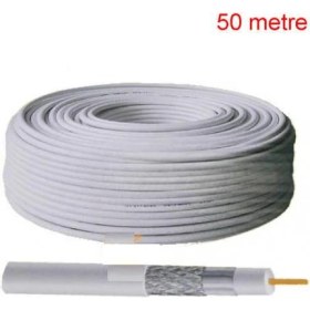 Resim Ramtech 50 Metre Uydu Anten Kablosu Fullhd 3D 4K Uyumlu 