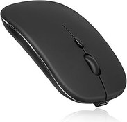 Resim UrbanX 2.4GHz & Bluetooth Mouse, Rechargeable Wireless Mouse for Samsung Galaxy Tab S7 FE Bluetooth Wireless Mouse for Laptop/PC/Mac/iPad pro/Computer/Tablet/Android Onyx Black 