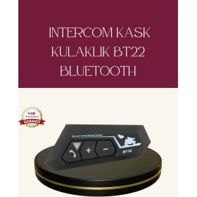 Resim Flamex Motosiklet Sürüşleri Için BT22 Kask Bluetooth Kulaklık Mikrofonlu 