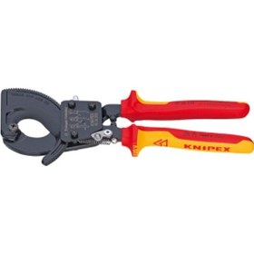 Resim Knipex 9536250 Cırcır Mekanizmalı Kablo Makası 