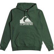 Resim Quiksilver Erkek Sweatshirt Big Logo Hood Yeşil Günlük Giyim 