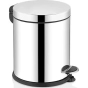 Resim Entema Pedallı Çöp Kovası Paslanmaz (Krom) 8 Lt 