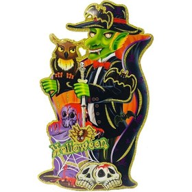 Resim Niyet Vampir - Simli Sticker - 3 Boyutlu - Cadılar Bayramı - Parti - Sü 