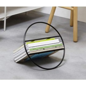 Resim Abronya Metal Dergi Düzenleyici Masaüstü Organizer Kitaplık 