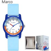 Resim Marco Küçük Fil Çocuk Saati - Okul, Sınav İçin Basit Kadranlı Su Geçirmez Kız Ve Erkek Çocuk Kol Saati Koyu Mavi 