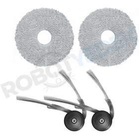 Resim Saros 10r Uyumlu Mop Ve Yan Fırça-4 Parça 