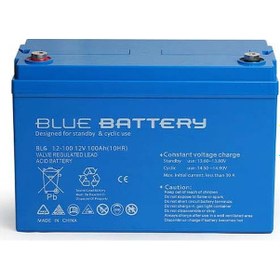 Resim Blue Battery 12 Volt 100 Amper Jel Akü Derin Döngü Blg12-100 Deep 