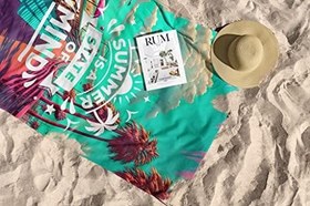 Resim Mikrofiber Teknolojisi ile Üretilen Hafif ve Kum Tutmayan Plaj Havlusu – 75X130 – 90x150 Cm 