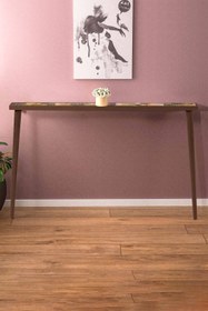 Resim bluecape Lyon 122x12cm Doğal Ağaç Tek Sıra Traverten Taşlı Dresuar 