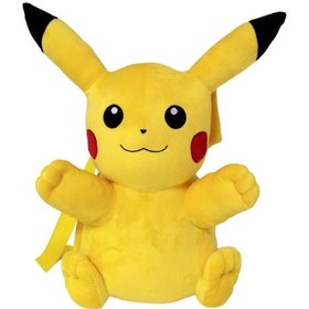 Resim Nessiworld Pokemon Pikachu Peluş Sırt Çantası Sarı 