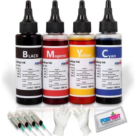 Resim Epson Mürekkep L Serisi Yazıcılar Için Uyumlu 4X100ML Dolum Seti 