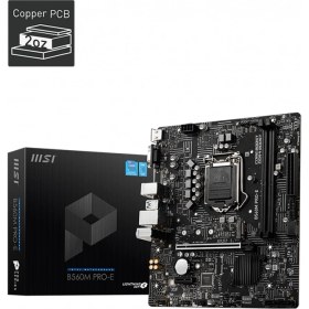 Resim Msı B560M Pro-E Soket 1200 Ddr4 4800 (Oc) Pcı-E Gen 4 ,m.2 Usb3.2 1x 1g Lan Matx 