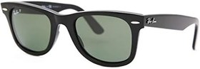 Resim Ray-Ban 2140 Wayfarer Polarize Güneş Gözlüğü - Parlak Siyah 