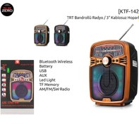 Resim Lenipa KTF-1420 Işıklı Taşınabilir Usb, Radyolu Bluetooth Hoparlör 3" inç Diger