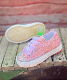 Resim Surpie Shoes Kız Çocuk Günlük Ayakkabı, Kız Çocuk Convers (30 NUMARAYA KADAR IŞIKLIDIR) 