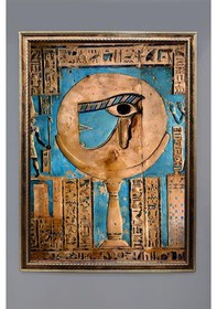 Resim Antik Mısır Desenli Dijital Baskılı Kadife Kumaş Çerçeveli Tablo Tbl0059 