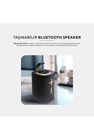 Resim Mıkado Md-26bt, 6w, Taşınabilir, Usb/aux/bt/tf, Rgb Işıklı, 1200mah, Ipx66 Su Geçirmez, Bluetooth Sp 