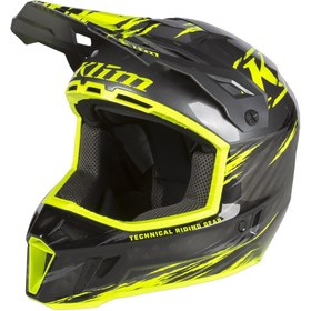 Resim Klim F3 Carbon Pro Cross Motosiklet Kaskı Siyah Sarı Siyah - Sarı 