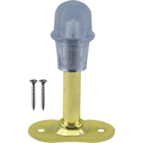 Resim Nzb Kapı Stoperi 8 cm Metal Kapı Tamponu Durdurucu Tutucu Kapı Stopu Silikonlu Gold 