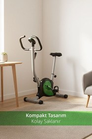 Resim Triathlon T-222 LCD Ekran Zaman-Mesafe-Hız-Kalori-Odometre Ayarlanabilir Sele Kondisyon Bisikleti 