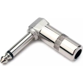 Resim 1OL Gitar Jack 6.3 mm Mono L Tip Metal Jack- 1OL4984-6943 