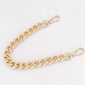 Resim Alüminyum Çanta Zinciri 10mm, Dayanıklı Hafif El Çantası Askısı, DIY El Sanatları İçin, El Çantaları ve Çantalar Onarımı İçin Yapma Zinciri Tutacak Aksesuarı ile, DIY Cüzdan Yapımı 