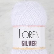 Resim Loren Silver optik Beyaz El Örgü İpi - RS-Optik - 34068 