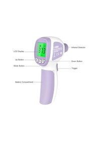 Resim Pazly Yüksek Hassasiyetli Temassız Kızılötesi Termometre - Çift Modlu Lcd Ekranlı Vücut/nesne Sıcaklık Alarmı 