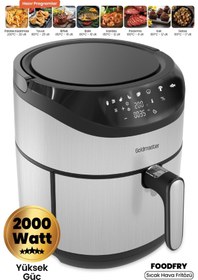 Resim Goldmaster Foodfry 2000 W Yüksek Güç Dokunmatik Airfryer 