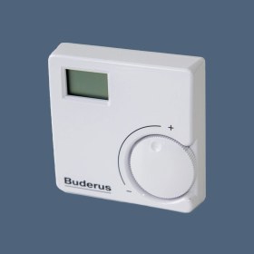 Resim Buderus RT20RF Kablosuz Dijital Oda Termostatı Beyaz Renkli Kullanım Kolaylığı ile 