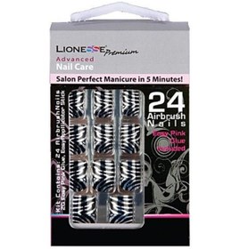 Resim Tarko Lionesse Nail Care Salon Perfect Takma Tırnak M-65 Zebra 24 Adet 