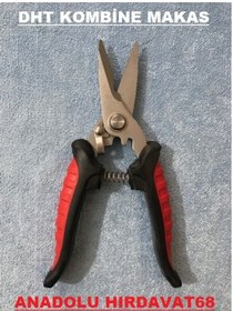 Resim Dht Kombine Makas Bitki Ve Çiçek Budama Makası 180 Mm Sac Makası 
