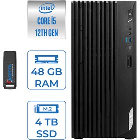 Resim MSI Pro DP180 Intel Core I5 12400 48GB 4tb SSD Intel UHD Grafik Freedos Masaüstü Bilgisayar MS422XTRF15 + Zettausbbellek 